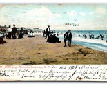 Bathing Presso Hammels Spiaggia Rockaway New York Ny Udb Cartolina V8 - £11.78 GBP