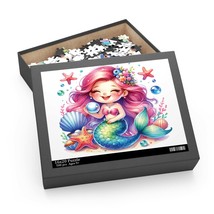 Personalised/Non-Personalised Puzzle, Mermaid, awd-222, (120, 252, 500-Piece) - $24.95+