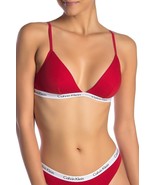 Calvin Klein Women`s ID Cotton Large Waistband Triangle Unlined Bra Red/... - $30.82 CAD