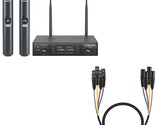Wireless Microphone System,2X100 Adjustable Uhf Channels(Ptu-71-2H) Bund... - $311.99