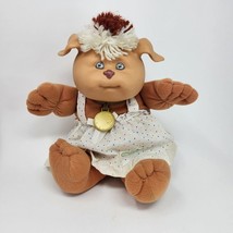 Vintage 1983 Cabbage Patch Kids Koosas Brown Dog Stuffed Animal Plush Toy Outfit - £28.98 GBP