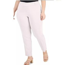 JM Collection Womens Petite 16WP Bright White Rivetted Hips Pants NWT BC84 - £23.03 GBP