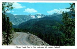 Chicago Creek Road to Echo Lake and Mt Evans Colorado Postcard Posted 1961 - £4.05 GBP