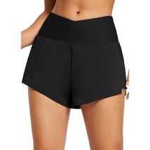 BALEAF 3&quot; Swim Shorts Women High Waisted Board Shorts with Liner Tummy Control C - £35.16 GBP
