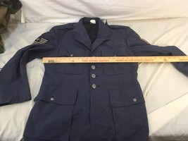 Enlisted USAF United States Air Force Blue Uniform Jacket  42S Minor Sta... - $26.69