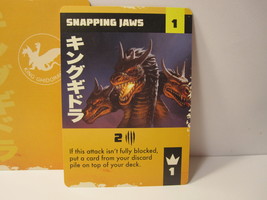 2021 Godzilla, Tokyo Clash game piece: King Ghidorah card - Snapping Jaws / 1 - £0.99 GBP