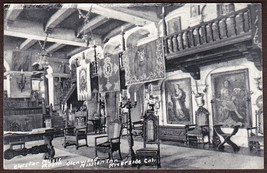 Riverside, CA Glenwood Mission Inn RPPC - Cloister Music Room Photo Postcard - £9.79 GBP