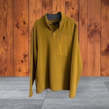 Brothers and Sons Men&#39;s Button Mock Pullover Copper Color Sz Large - $19.55