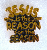 Jesus is the Reason for the Season Lapel Hat Pin Christman Christian - £4.63 GBP