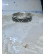 Zuni ring wedding band onyx size 9 men women - $1,068.21 MXN