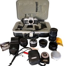 Bundle Case With Minolta SR-7 With Multi Lenses Lens Focal  Zoom Gossen - As Is - £148.77 GBP