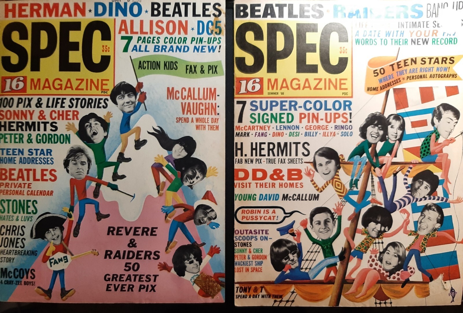 MAMAS &THE PAPAS: (ORIGINAL  VINTAGE 1960,S ARTWORK) FROM TEEN MUSIC MAGAZINE Item image 2