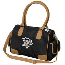 Pittsburgh Penguins NHL Bowler Purse Satchel Bag  Deluxe Handbag by Charm14 - £54.53 GBP