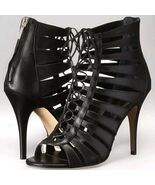 Ivanka Trump Heels Sz 6.5 Mackley Black Leather peep toe booties NEW In BOX - €61,09 EUR Ivanka Trump Heels Sz 6.5 Mackley Black Leather peep toe booties NEW In BOX - €61,09 EUR