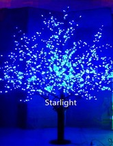 Blue 7ft 1,248pcs LEDs Cherry Blossom Tree Outdoor Christmas Tree Night ... - £405.42 GBP