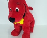 Clifford Big Red Dog Plush Stuffed Animal 15&quot; Long Yellow Bone Scholasti... - $25.73