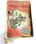 ORIGINAL 1938 SONJA HENIE PLEASURE SKATES BY NESTOR JOHNSON IN ORIGINAL BOX - £18.43 GBP