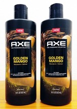 Lot of 2 Axe Fine Fragrance Body Wash Golden Mango Mandarin &amp; Vetiver 18... - $21.99