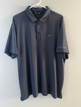 Travis Mathew Polo Shirt Mens 2XL Dark Blue Golf Casual Short Sleeve CME... - $28.59