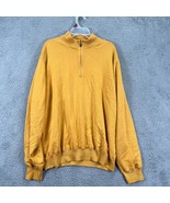 Greg Norman Mens Yellow Long Sleeve Crew Neck Half Zip Pullover Sweater ... - £15.58 GBP
