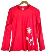 Swimwear Shirt Large Womens Rash Guard Long Sleeve Swimming Surfing Sun ... - $40.52 CAD