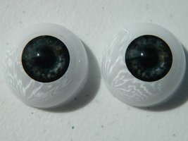 Dead Head Props Pair of Realistic Life Size Human/Zombie Acrylic Half Round Eyes - £8.11 GBP