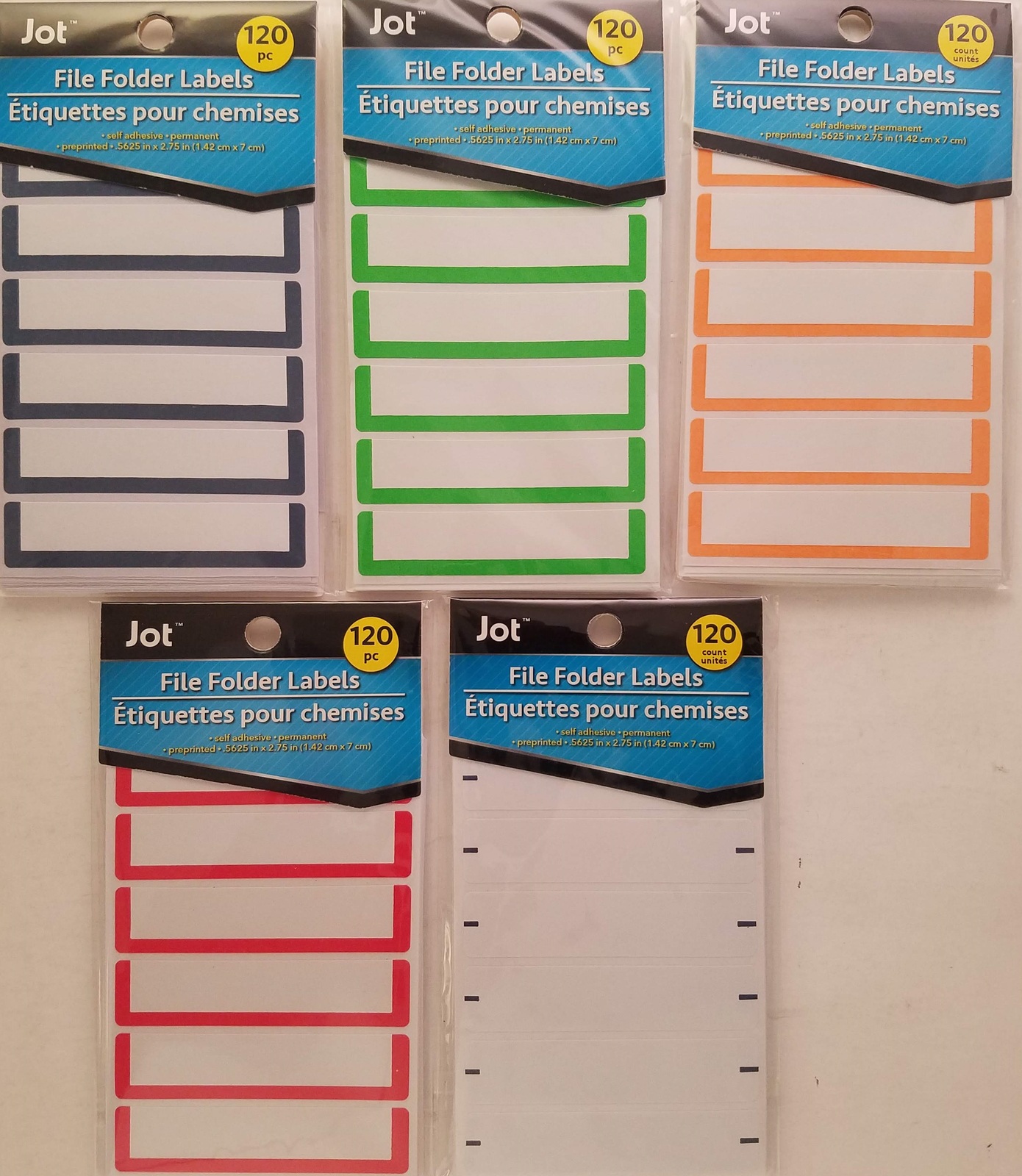 File Folder Labels Label Color Coded Self Adhesive 120/Pk, Select Trim C... - $3.49