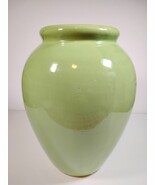Large Nelson McCoy Aqua Green Drip Glaze 12&#39;&#39; tall Vase Oil Jar 1940s St... - $232.13 CAD