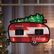 Holiday Time Christmas Shimmer Camper Light Up Outdoor Decoration, 15.5&quot; - $19.79