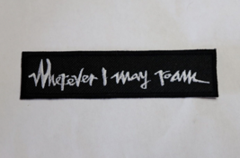 Metallica Patch Iron/Sew on &quot;Wherever I May Roam&quot; Embroidered Megadeth S... - £5.00 GBP