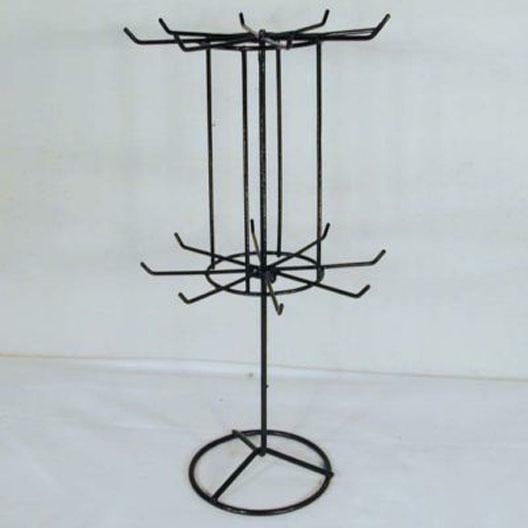 2 SPINNING JEWELRY DISPLAY RACK 16 IN BLACK racks toy NECKLACE BRACELET NEW - $18.04