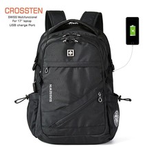 Swiss-Multifunctional,Durable 17 Inch Laptop Backpack,45L Larger Capacity Travel - £76.00 GBP