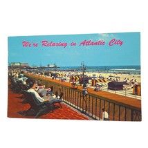 Postcard Relaxing In Atlantic City New Jersey Scenic View Hotel Deck NJ Posted - £5.57 GBP