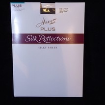 HANES Silk Reflections Plus Sheer Control Top Enhanced Toe Black Pantyho... - £5.71 GBP