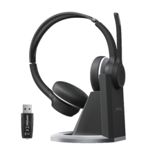 Mpow HC5 Pro Bluetooth Headset for Office PC Laptop w/Charging Stand - BH483B - £23.55 GBP