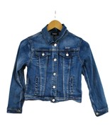 DKNY Denim Girl&#39;s Blue Embroidered Logo Jean Jacket Size L 12 - $17.57 CAD