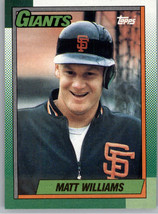 1990 Topps 41 Matt Williams  San Francisco Giants - £0.75 GBP