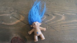 Vintage Pencil Top Blue Hair Troll Doll - $11.88