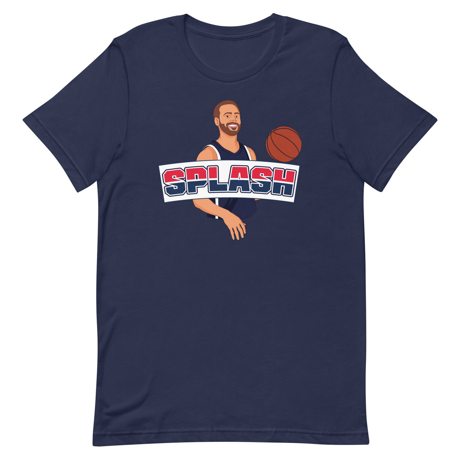 STEPHEN CURRY Splash T-SHIRT USA Olympic Basketball Star Cartoon Graphic Steph