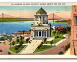 Grants Tomb Riverside Drive New York City NY NYC Linen Postcard W20 - £1.54 GBP