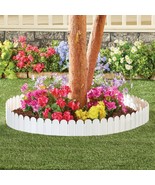 10-Ft Flexible White Dog Ear Fence Plastic Garden Edging Border Stake Ya... - €15,42 EUR