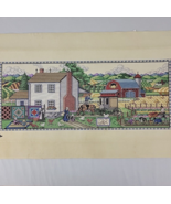 Amish Life Embroidery Finished Completed X Stitch Collector Series Amid ... - $190.00