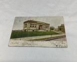 Vintage 1906 Carnegie Library Bayonne NJ  Postcard Travel Souvenir KG JD - $9.89