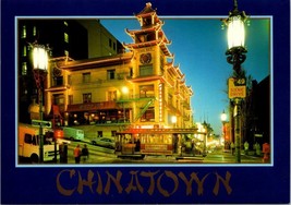California San Francisco Cable Car Trolley Chinatown Grant 1988 Vintage Postcard - £5.89 GBP