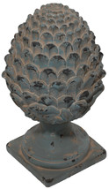 16&quot; Artichoke Sculpture With Antiqued Blue Finish - £47.47 GBP