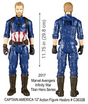 Marvel Avenger Captain America Infinity War Titan Hero 12&quot; Action Figure Toy - £5.55 GBP