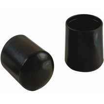 Vinyl Leg Tips, 7/8&quot; Black - $16.18