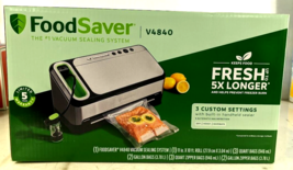 *NEW* FoodSaver V4840 2in1 Vacuum Sealer Machine w/Automatic Bag Detection - £134.50 GBP