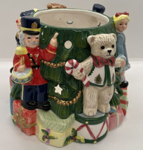Spode Christmas Tree 6&quot; Toys Around The Tree Tea Light Votive Candle Holder - £12.07 GBP