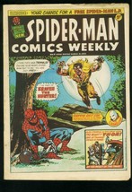 SPIDER-MAN Comics Weekly #7 1973-STEVE DITKO-JACK KIRBY-BRITISH-KRAVEN Fn - £52.27 GBP